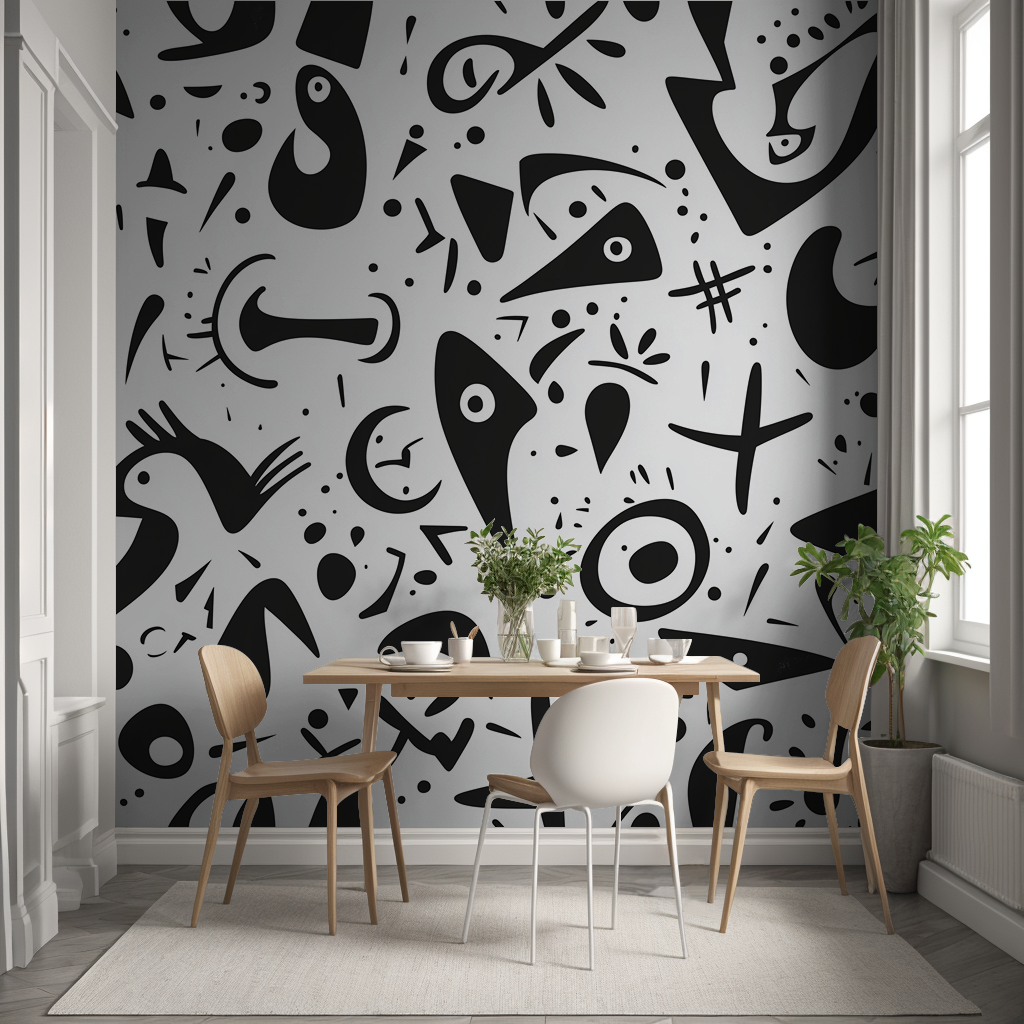 Abstract Inkblots Wallpaper