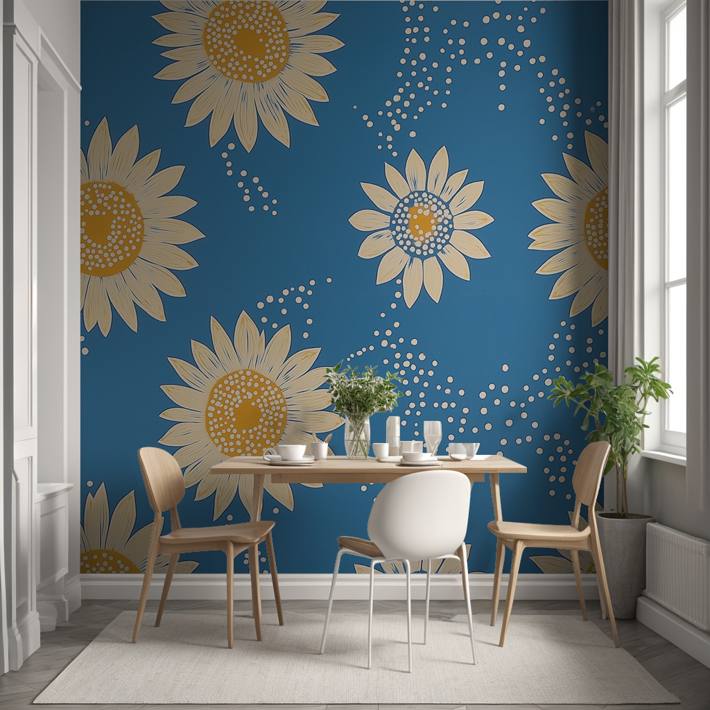 Blooming Sunflowers Wallpaper