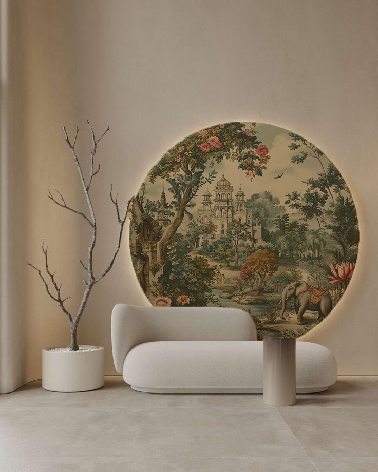 The Floral Citadel Wallpaper