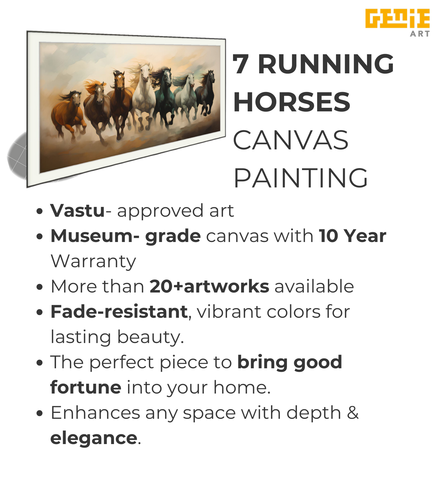 7 Running Horses 012 Canvas Painting