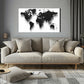 World is your oyester Canvas Painting