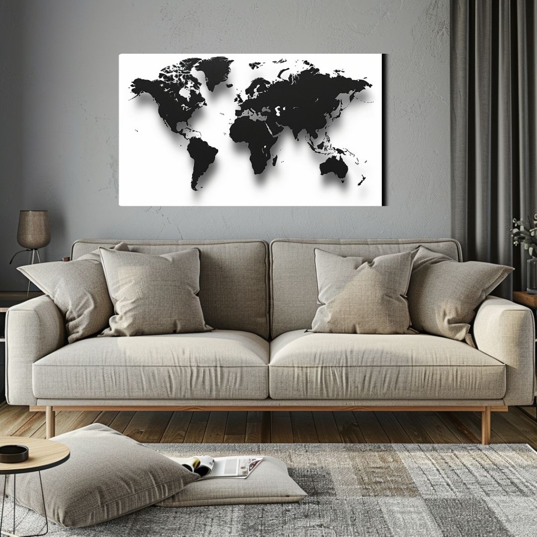 World is your oyester Canvas Painting