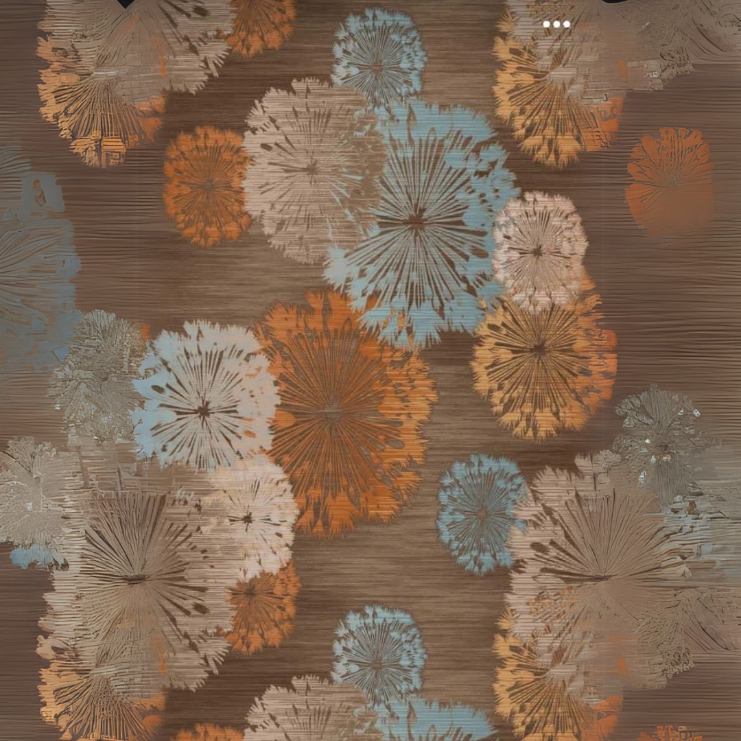 Rusted Blooms Wallpaper