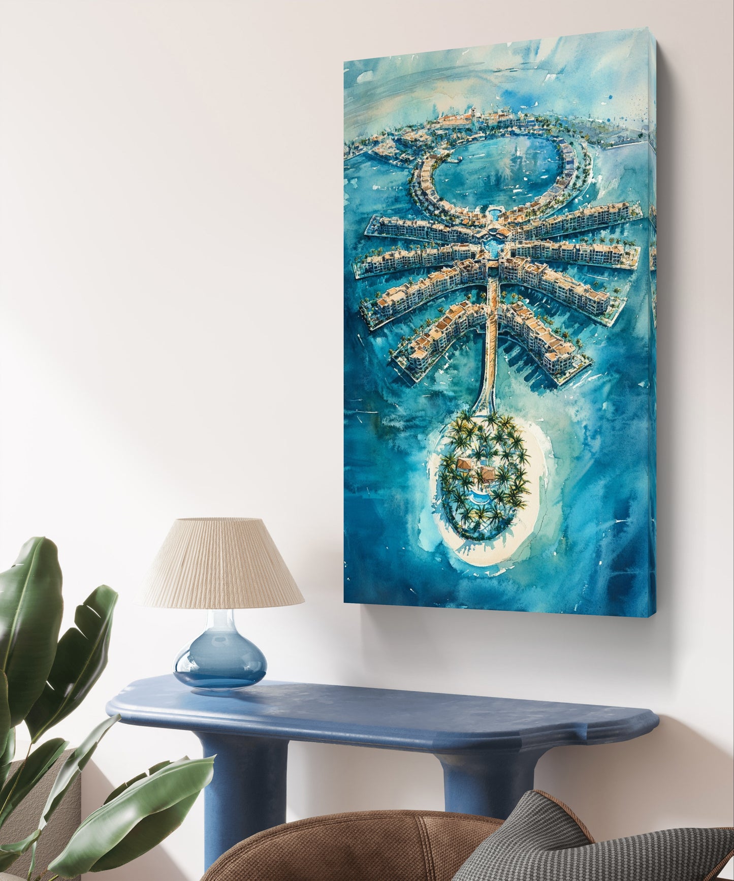 The Palm Islands Serenity Canvas Painting