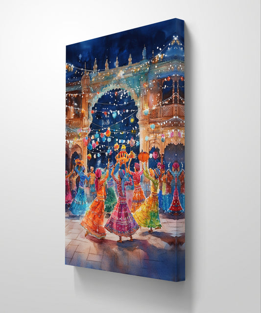 Rhythms of Royalty - Udaipur Canvas Painting