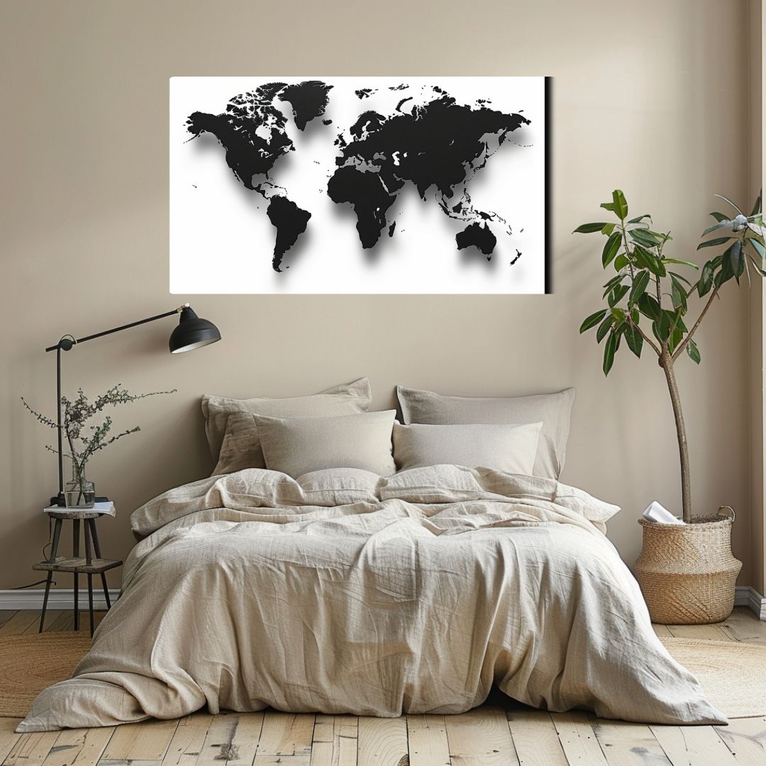 World is your oyester Canvas Painting