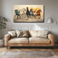 7 running horses 001 Canvas Painting