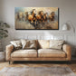 7 running horses 009 Canvas Painting