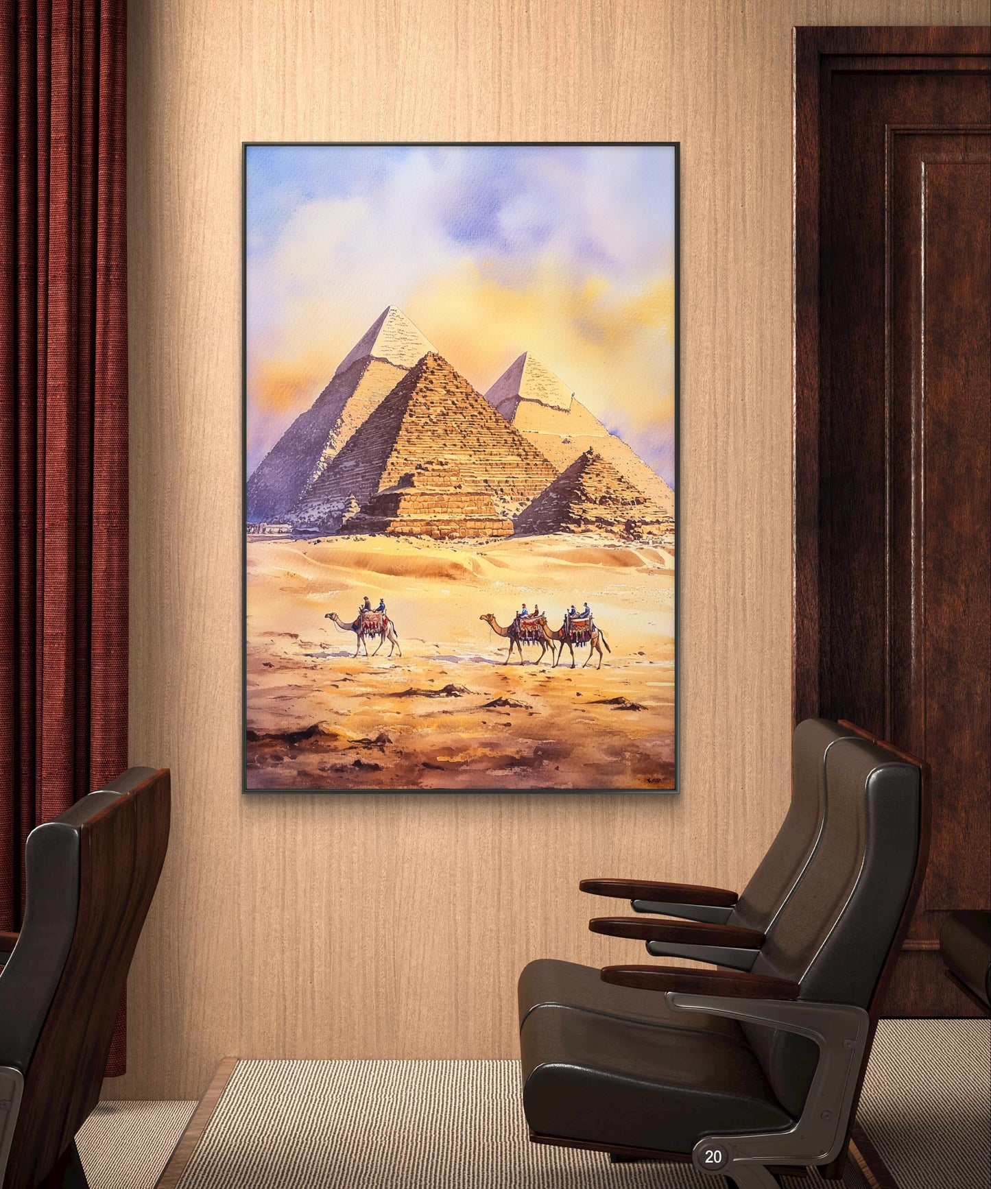 Pyramids of Giza Canvas Painting