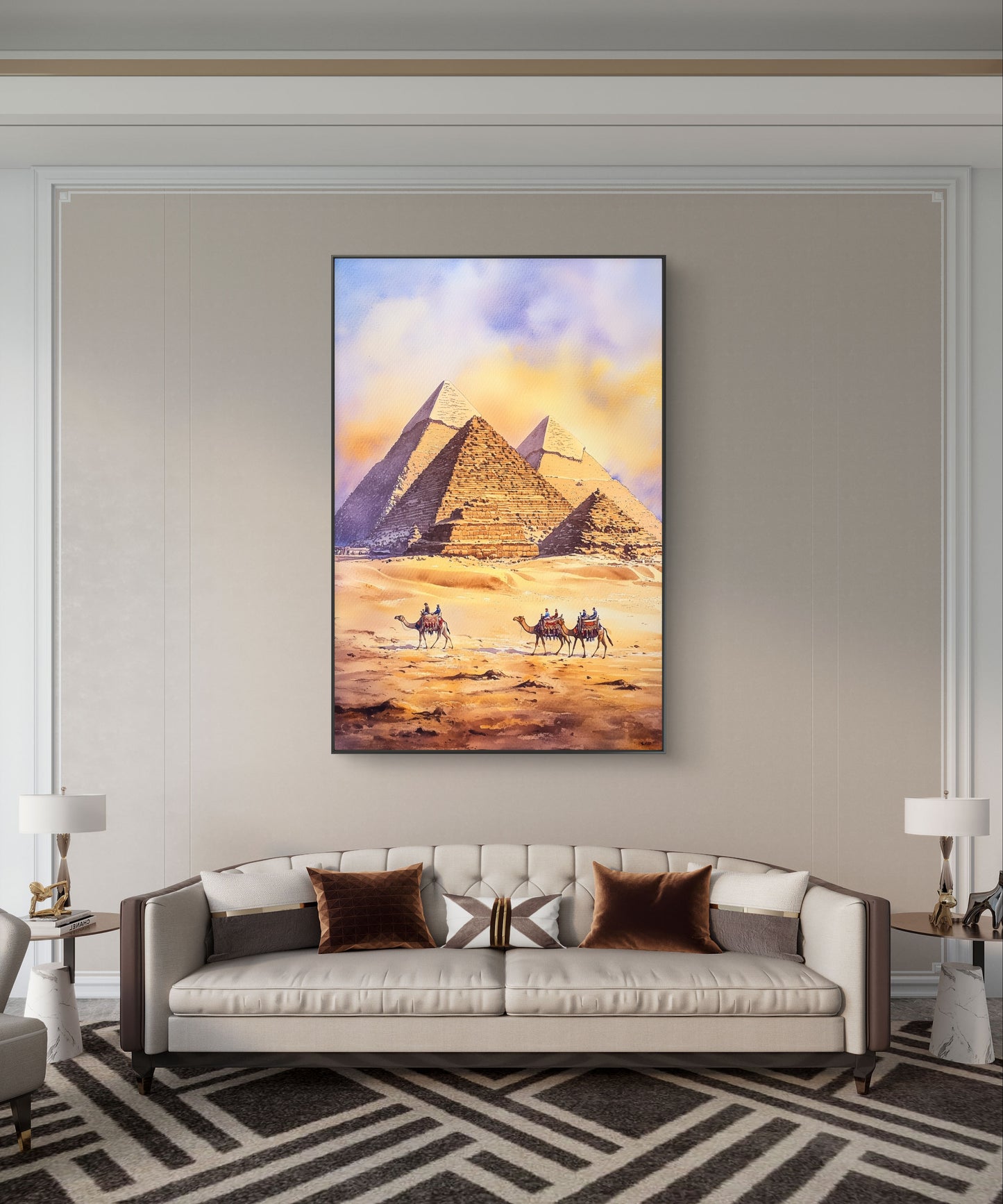 Pyramids of Giza Canvas Painting