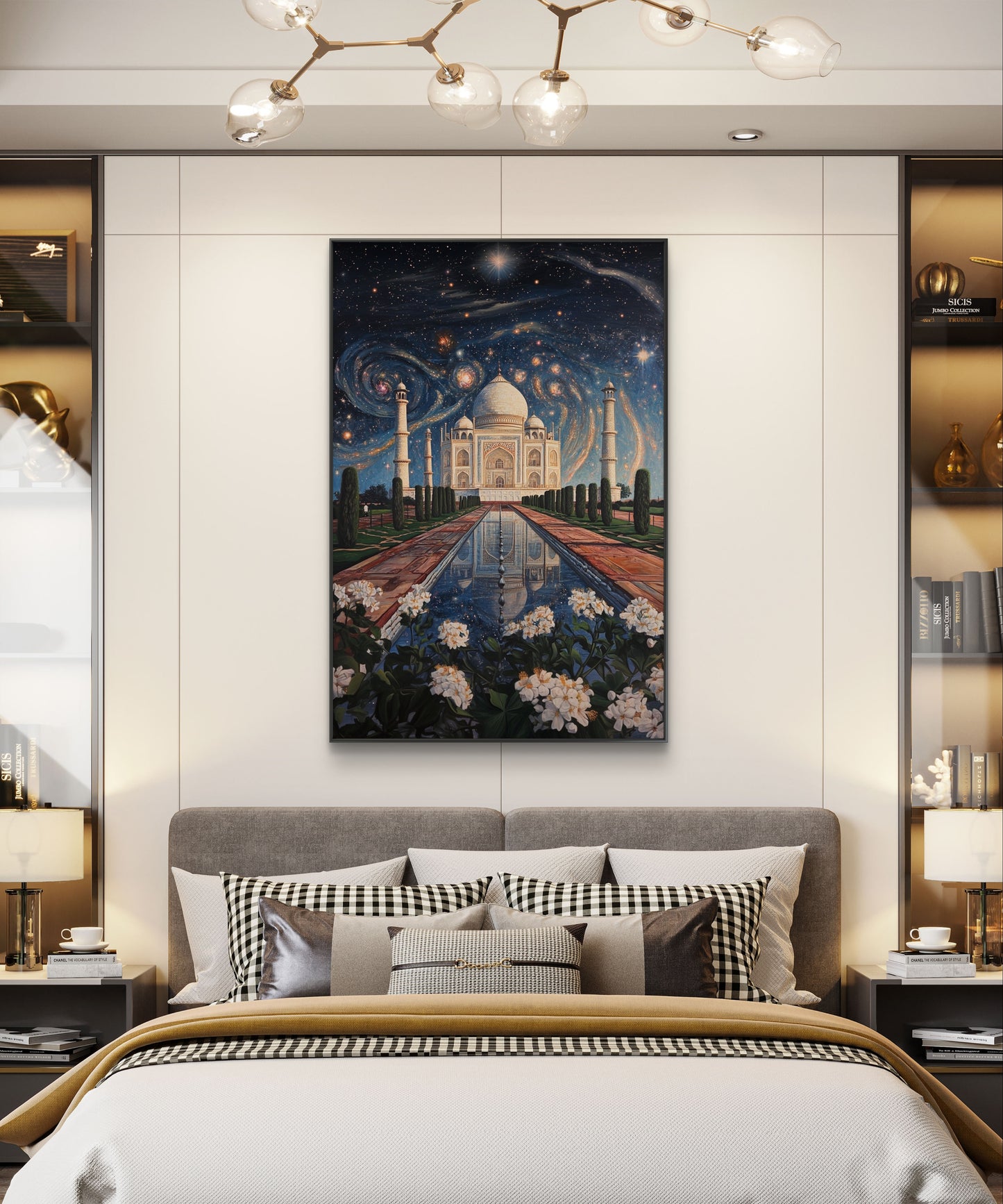 Surrealistic Taj Mahal Canvas Painting