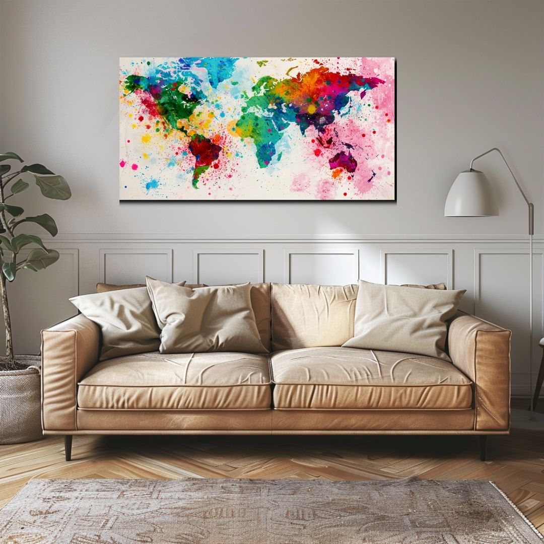 Travel the world Canvas Painting