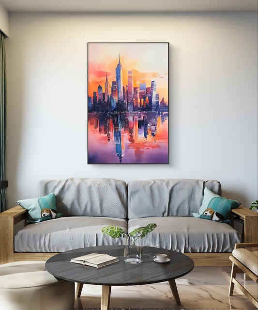 New York City Skyline Canvas Painting