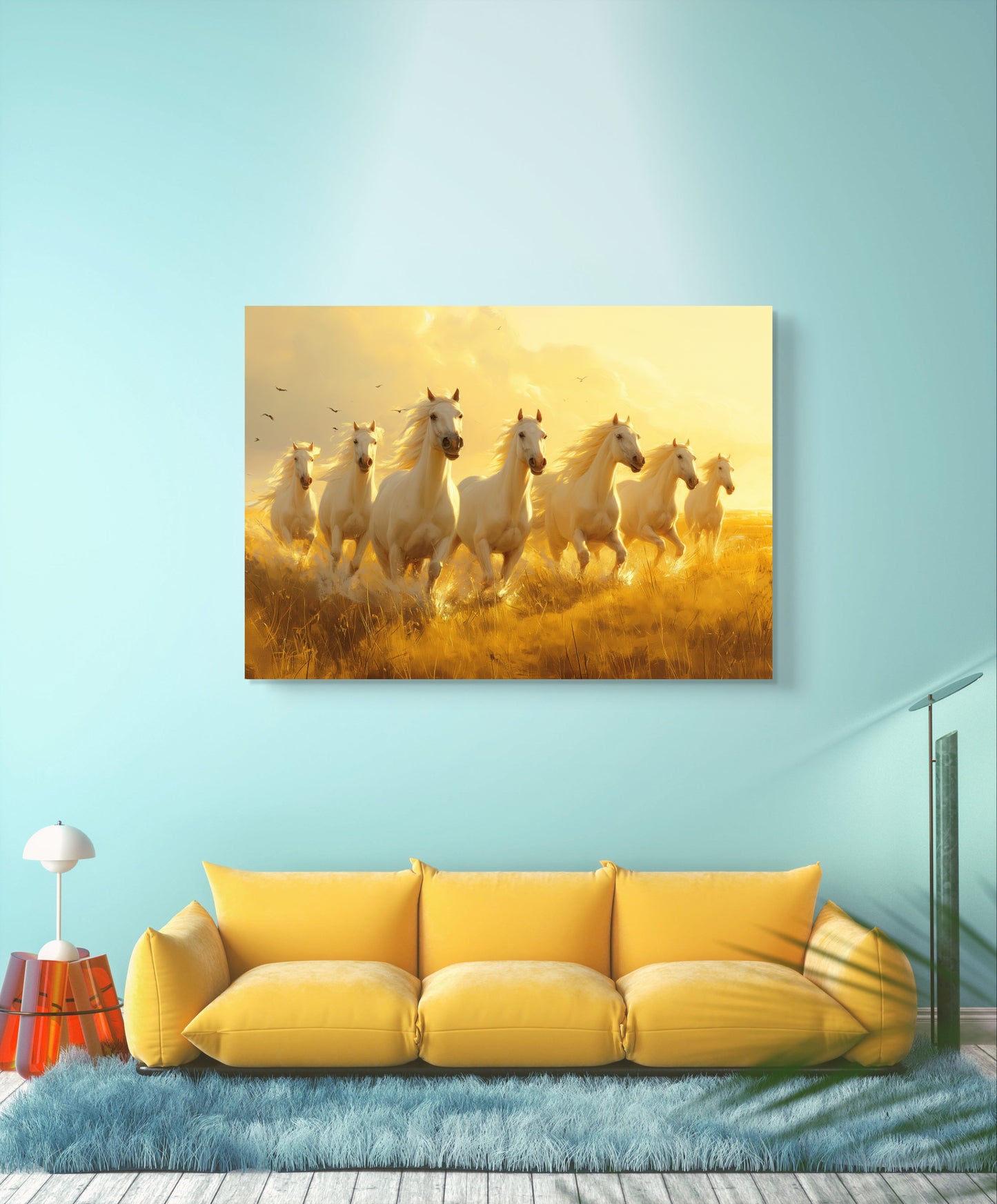 7 Running Horses 011 Canvas Painting