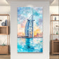 Burj Al Arab on Water Canvas Painting