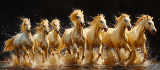 7 Running Horses 012 Canvas Painting