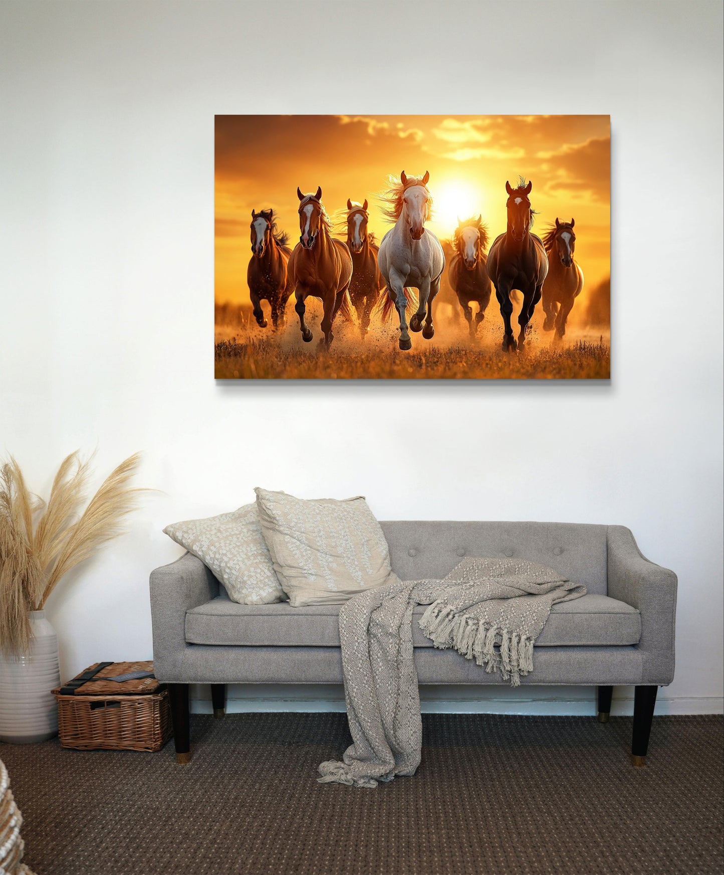 7 Running Horses 015 Canvas painting