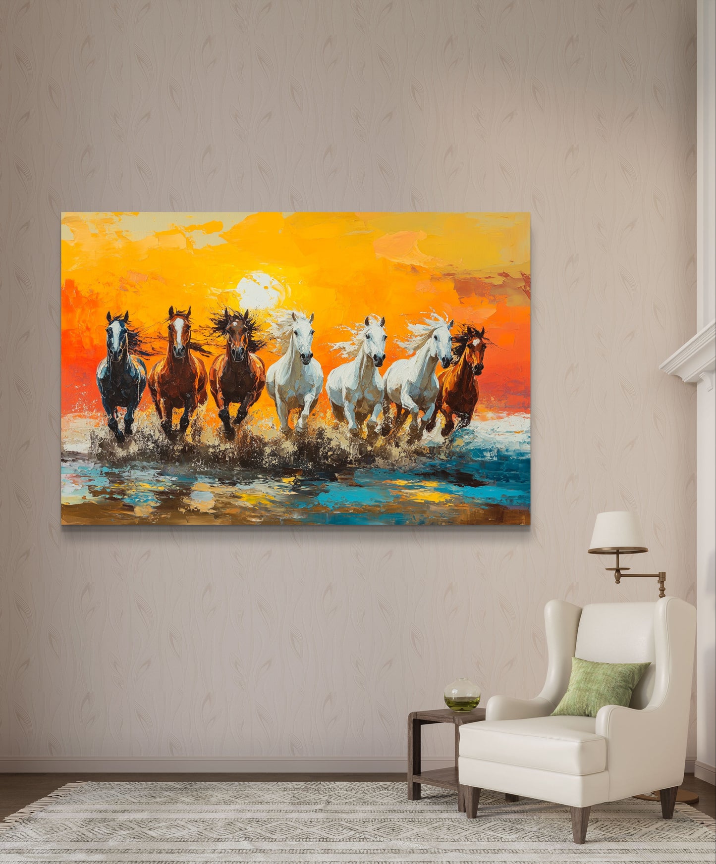 7 Running Horses 016 Canvas painting