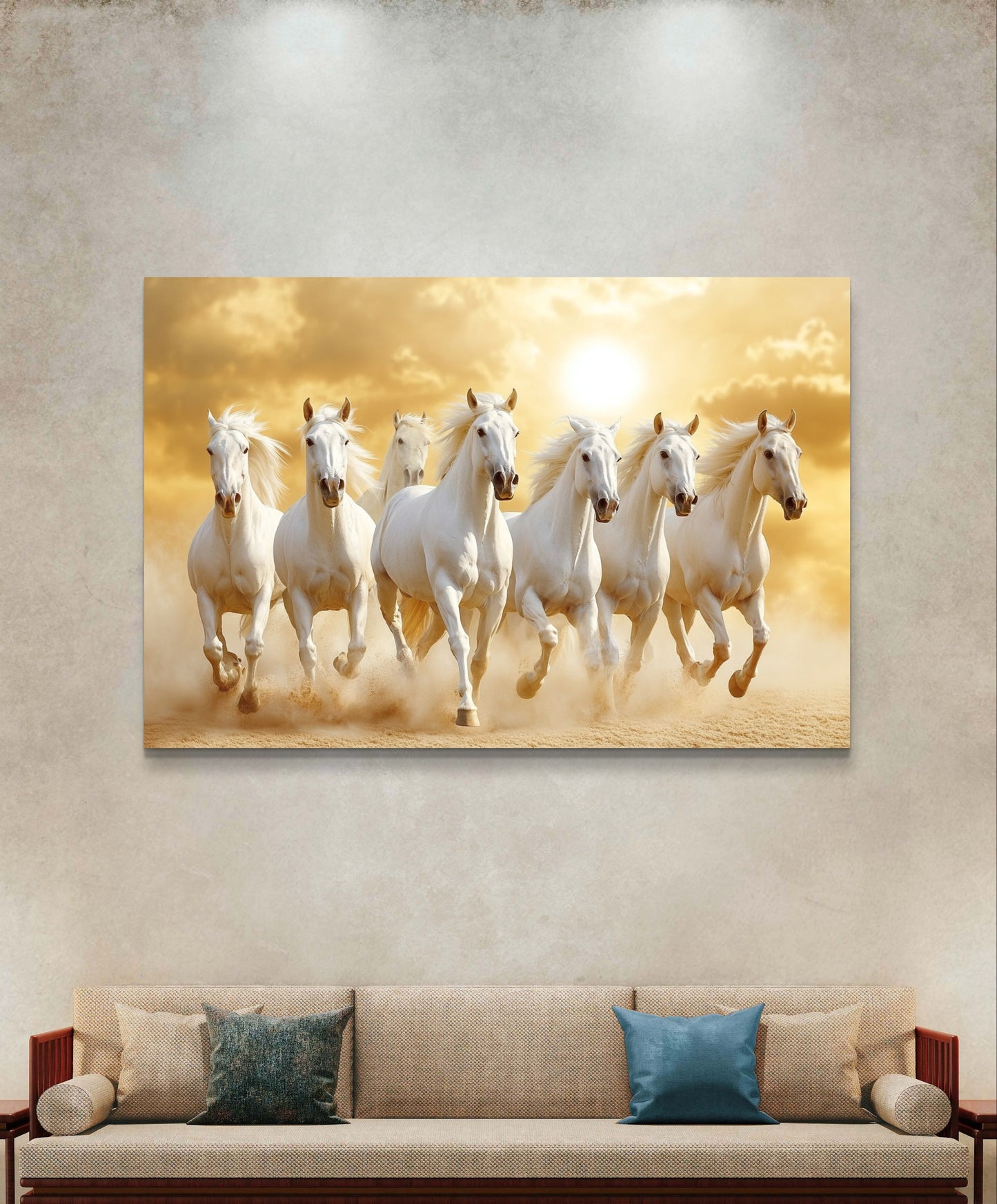 7 Running Horses 017 Canvas painting