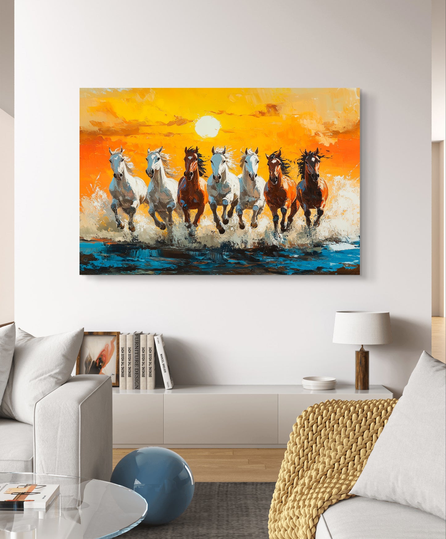 7 Running Horses 018 Canvas painting