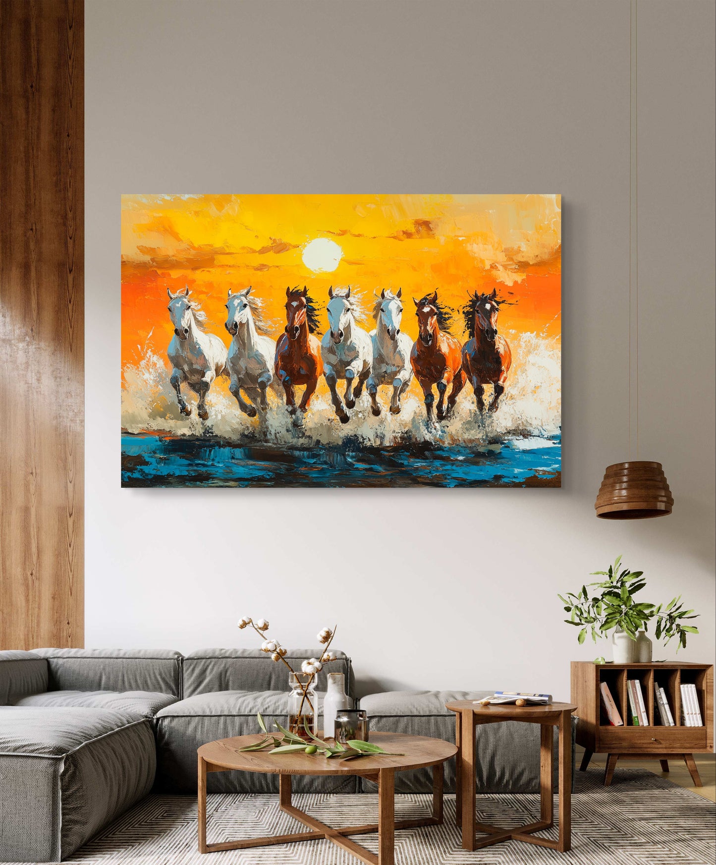 7 Running Horses 018 Canvas painting