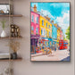 Notting Hill Scene Canvas Painting