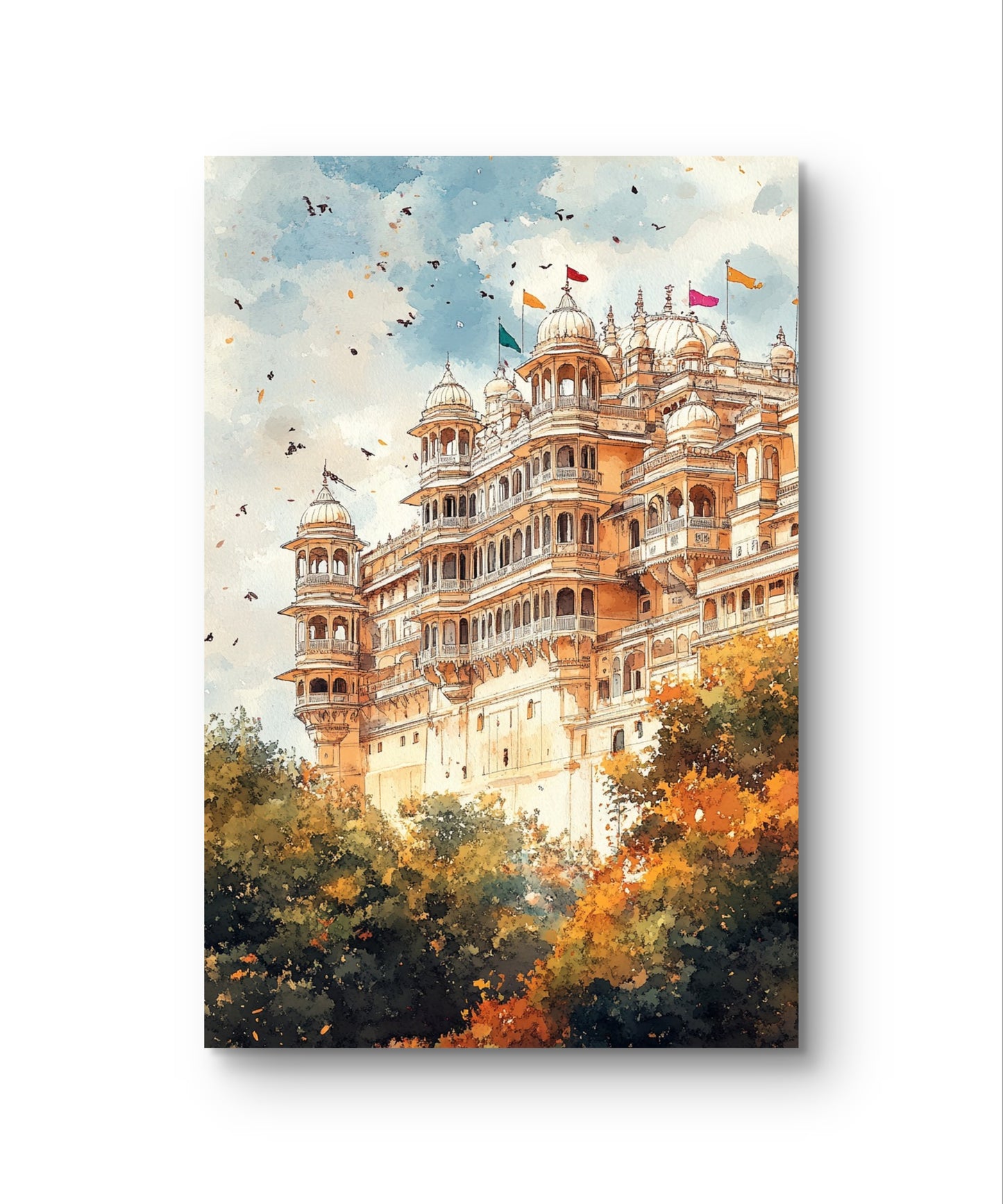 Udaipur City Palace Canvas Painting