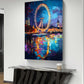 The London Eye by Night Canvas Painting