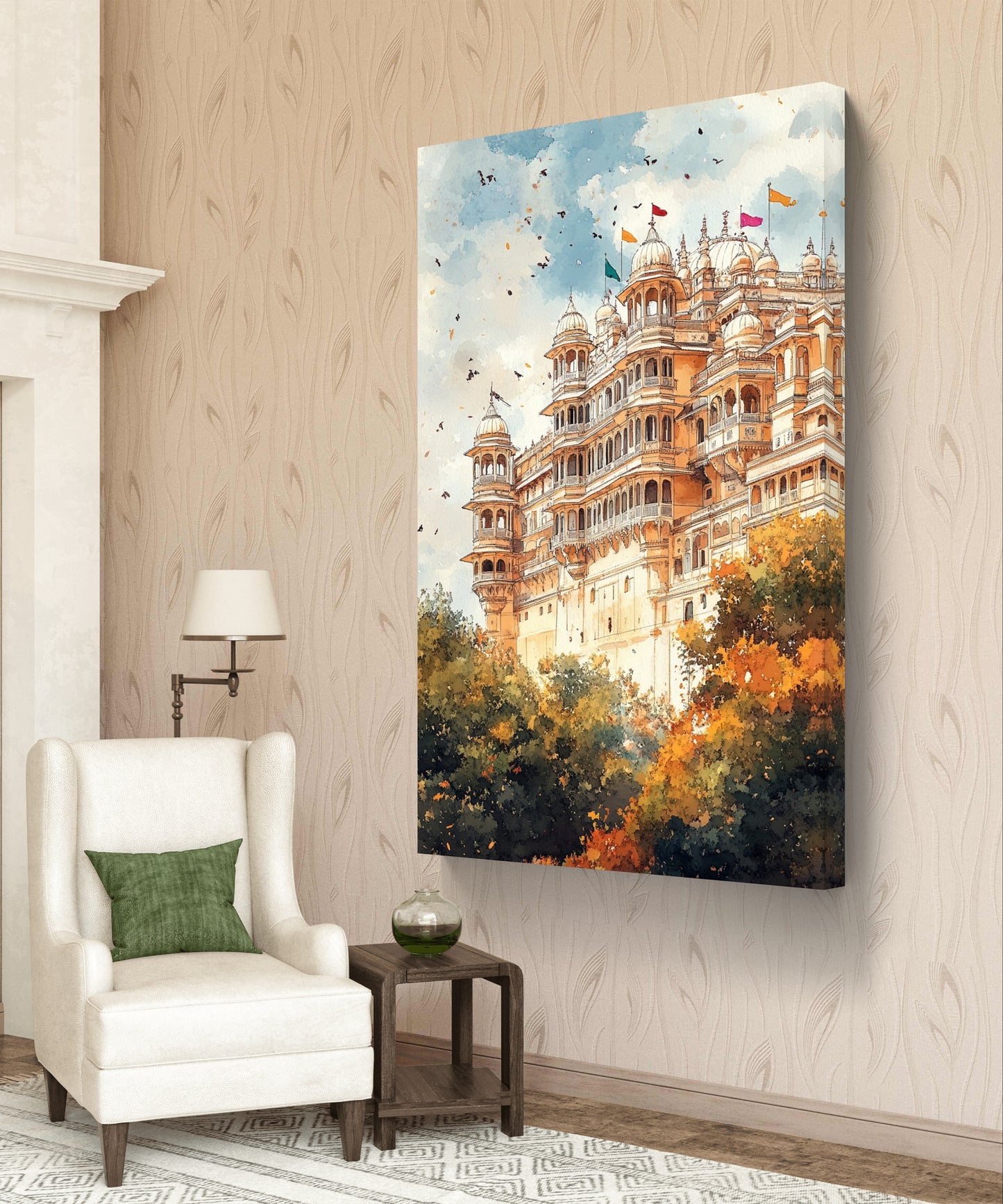 Udaipur City Palace Canvas Painting