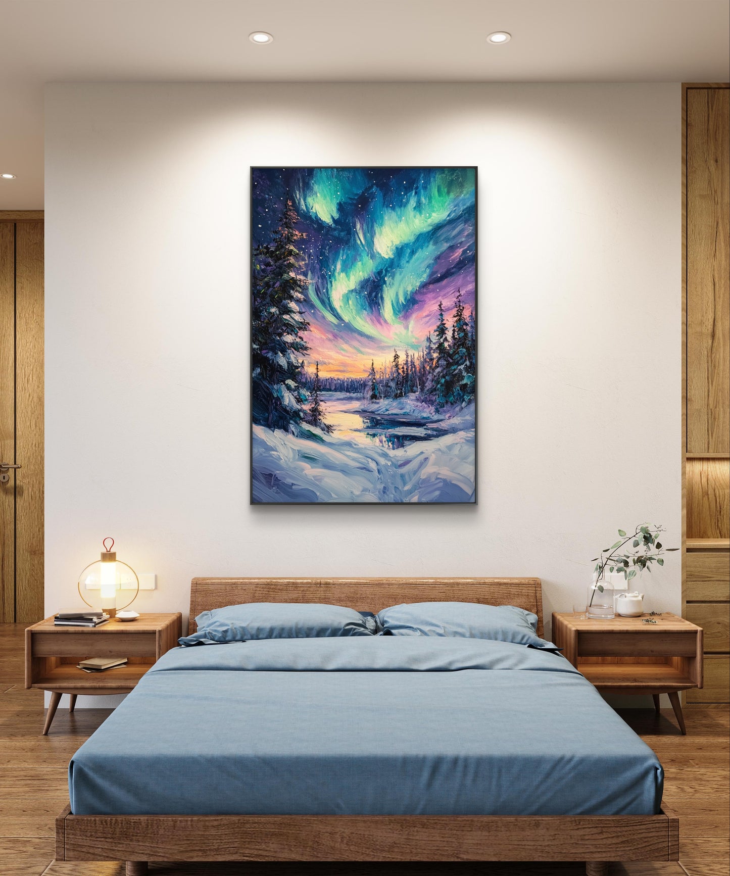 Aurora Borealis Canvas Painting 002