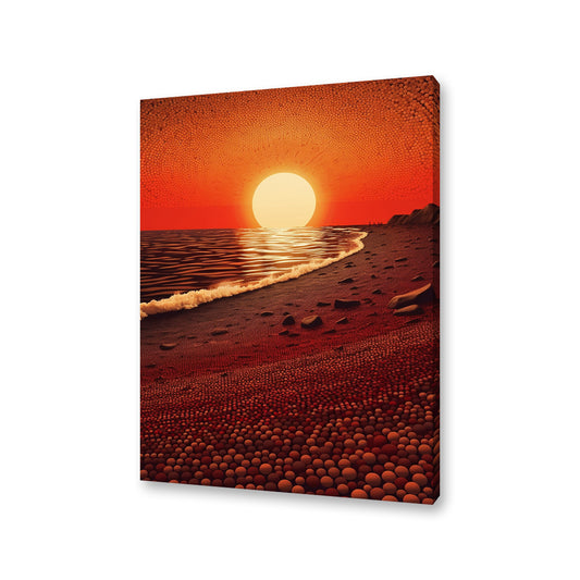 Beach Sunset Canvas Painting