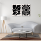 Set of 2 Canvas Painting featuring Black elegance perfect for adding simplicity yet sophistication to any Home Decor. This simple yet Elegant canvas artwork is perfect for modern, trendy space like office, wall art.