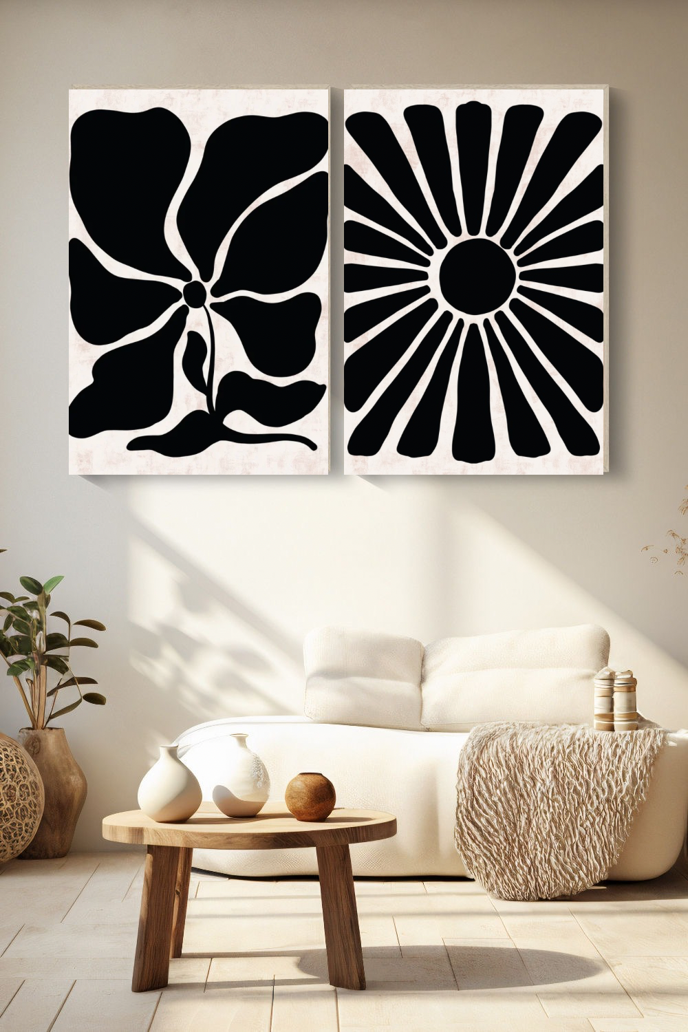 Black Elegance Canvas Painting