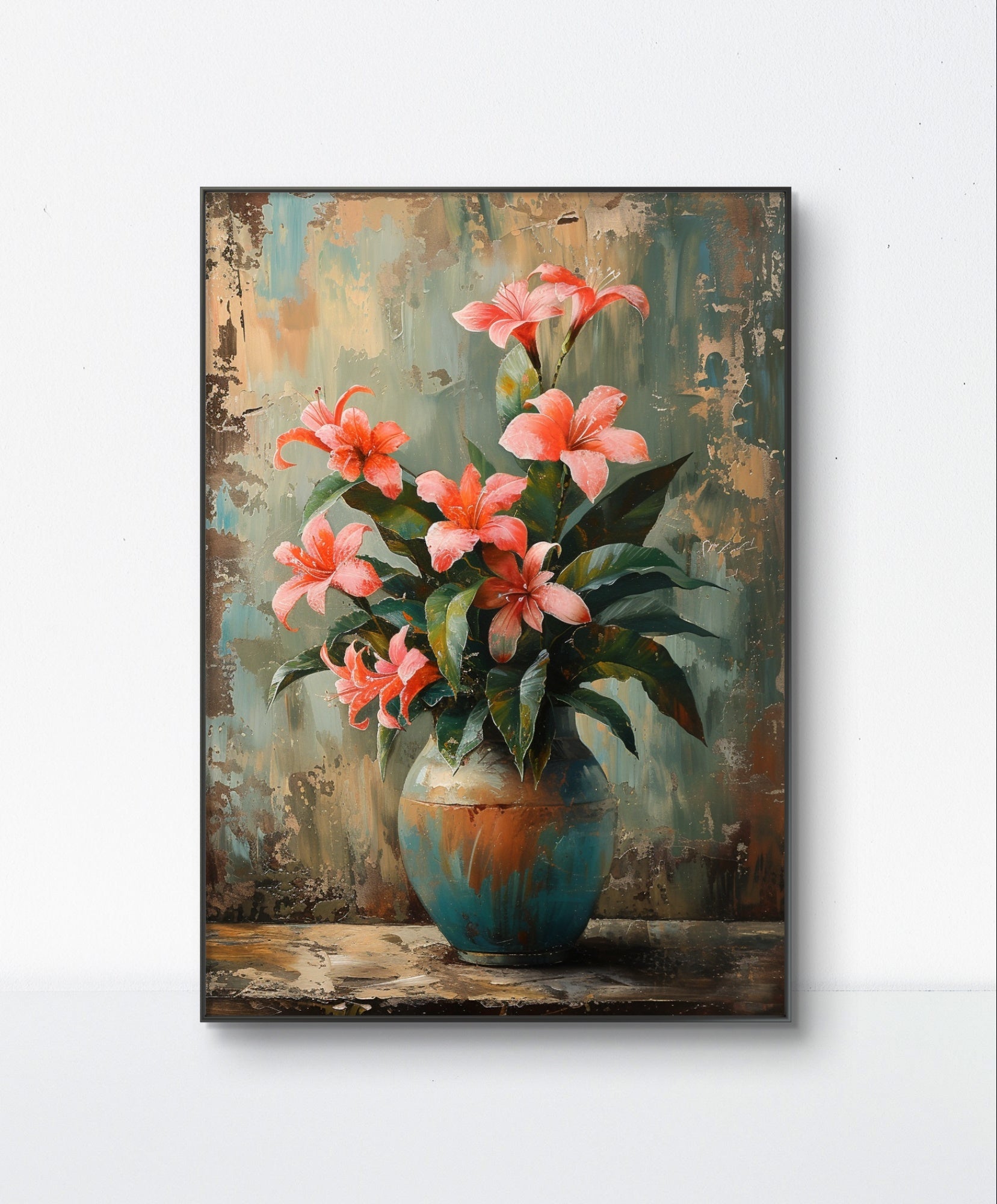 Blush Bouquet canvas painting showcasing a stunning floral design in soft blush tones. This elegant artwork adds a touch of charm and sophistication to any room, perfect for enhancing living rooms, bedrooms, or any space needing a refined floral accent.