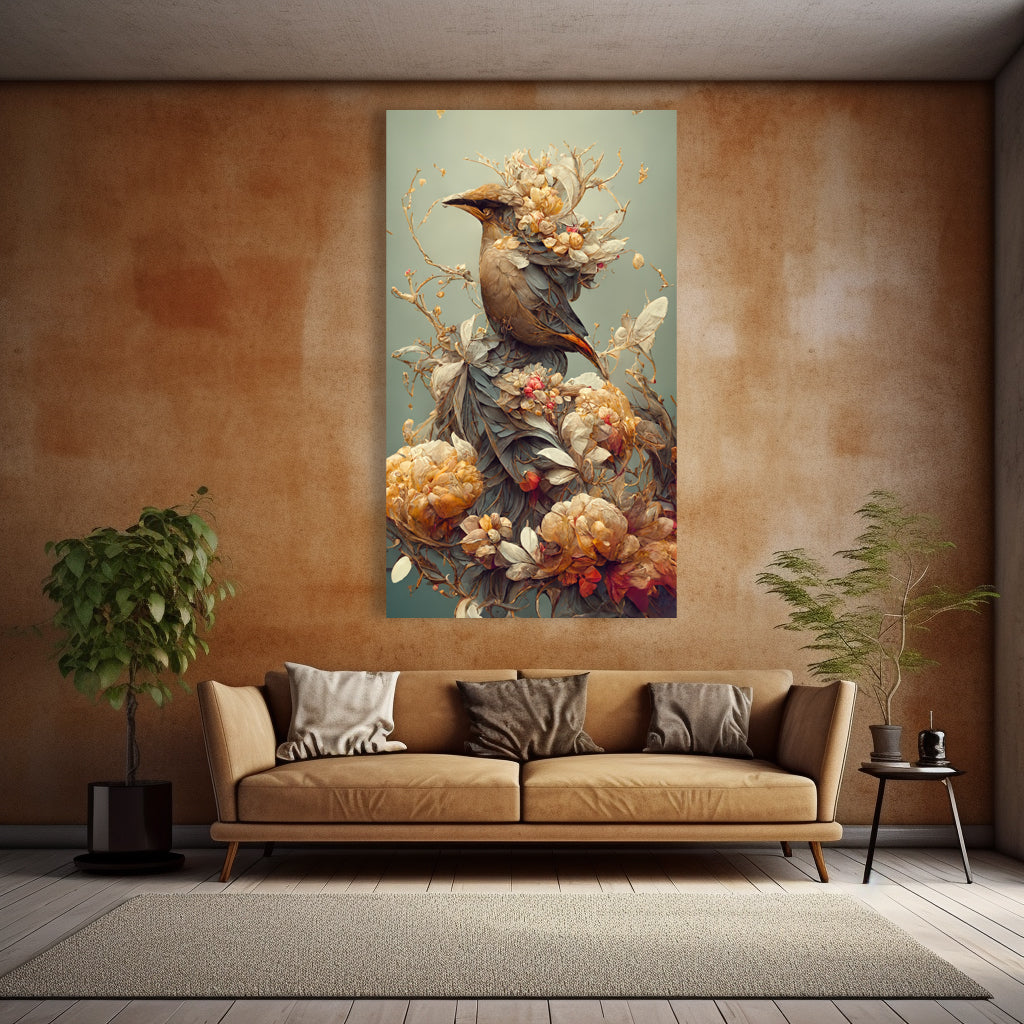 Bohemian Bird Canvas Painting