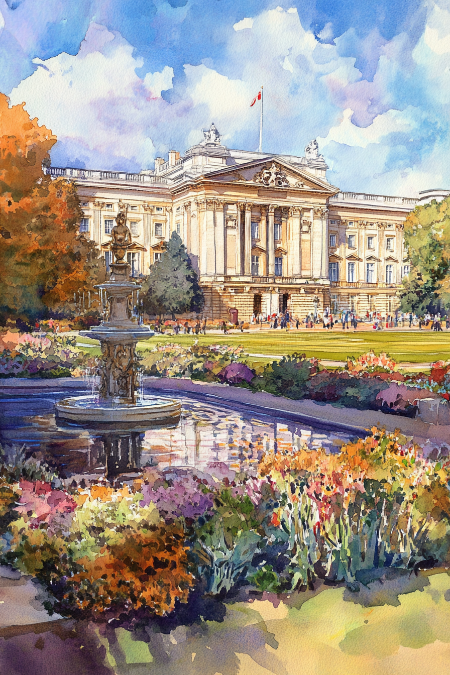 Buckingham Palace Canvas Painting