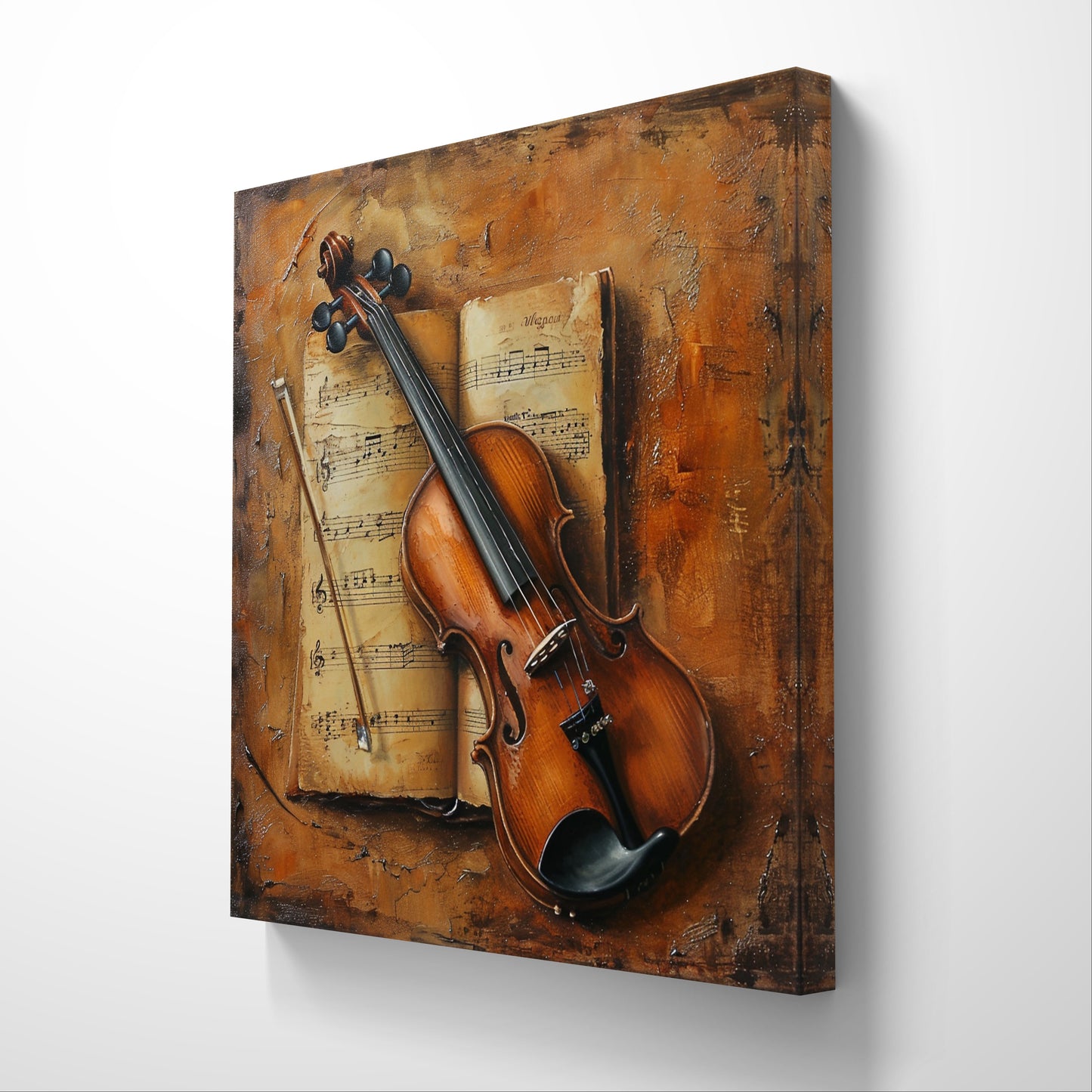 Classic Violin Canvas Painting