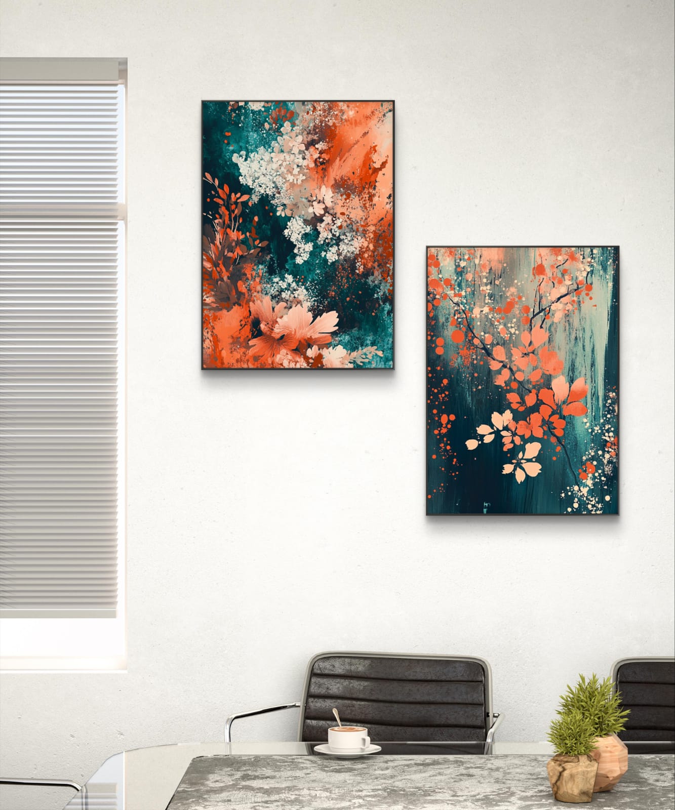 Colorful Contrasts Canvas Painting