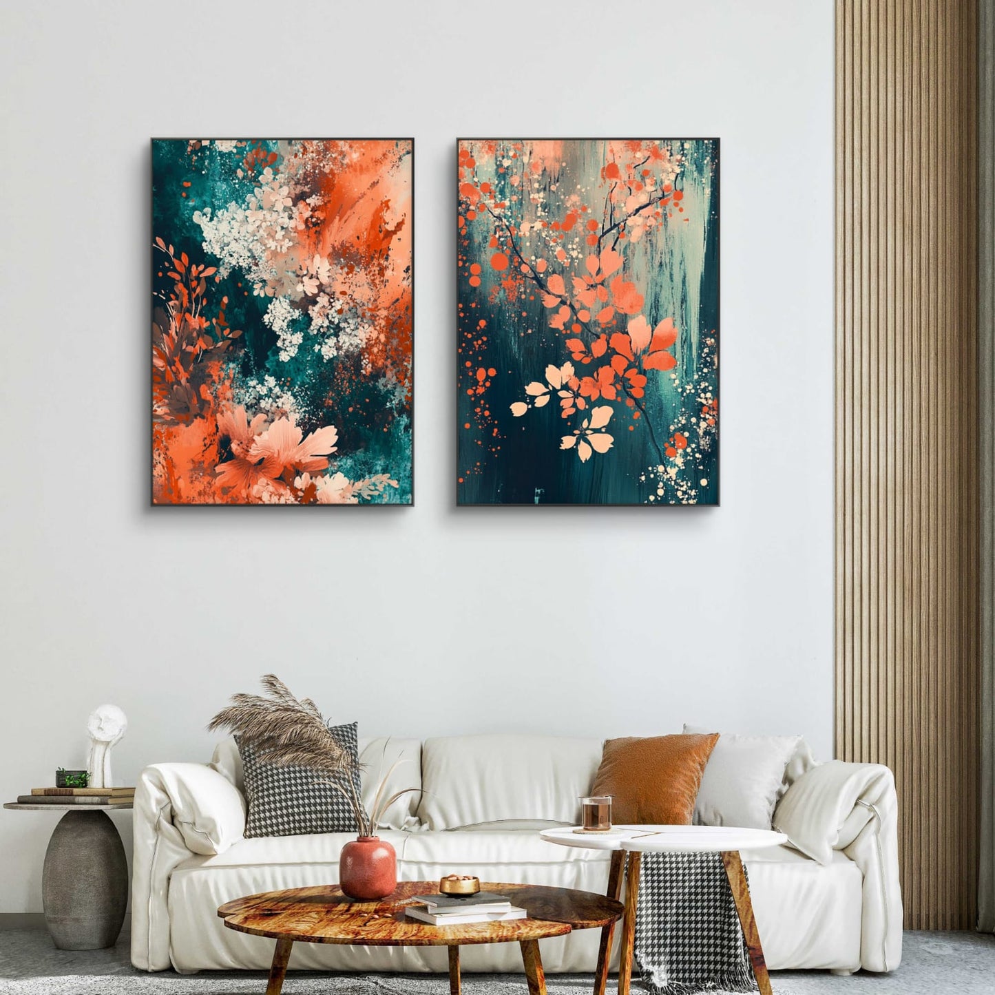 Colorful Contrasts Canvas Painting