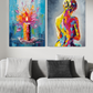 Colourful Burst Canvas Painting