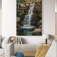 Peaceful Waterfall Canvas Painting