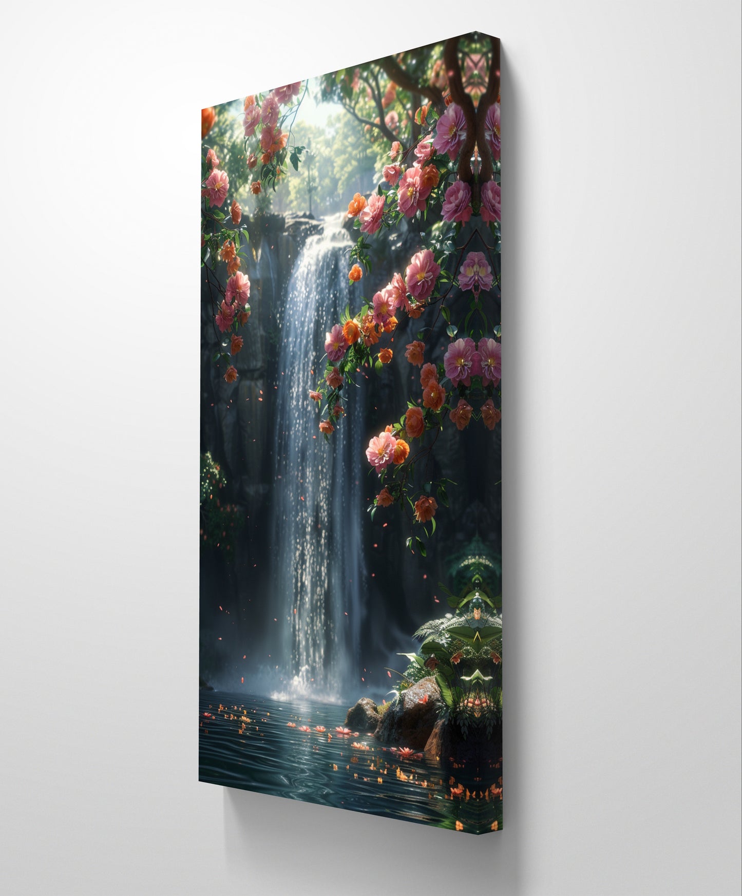 Soft Waterfall Canvas Painting