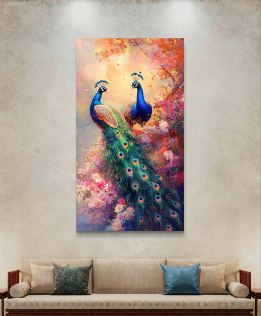 Majestic Peacock 009 Canvas Painting