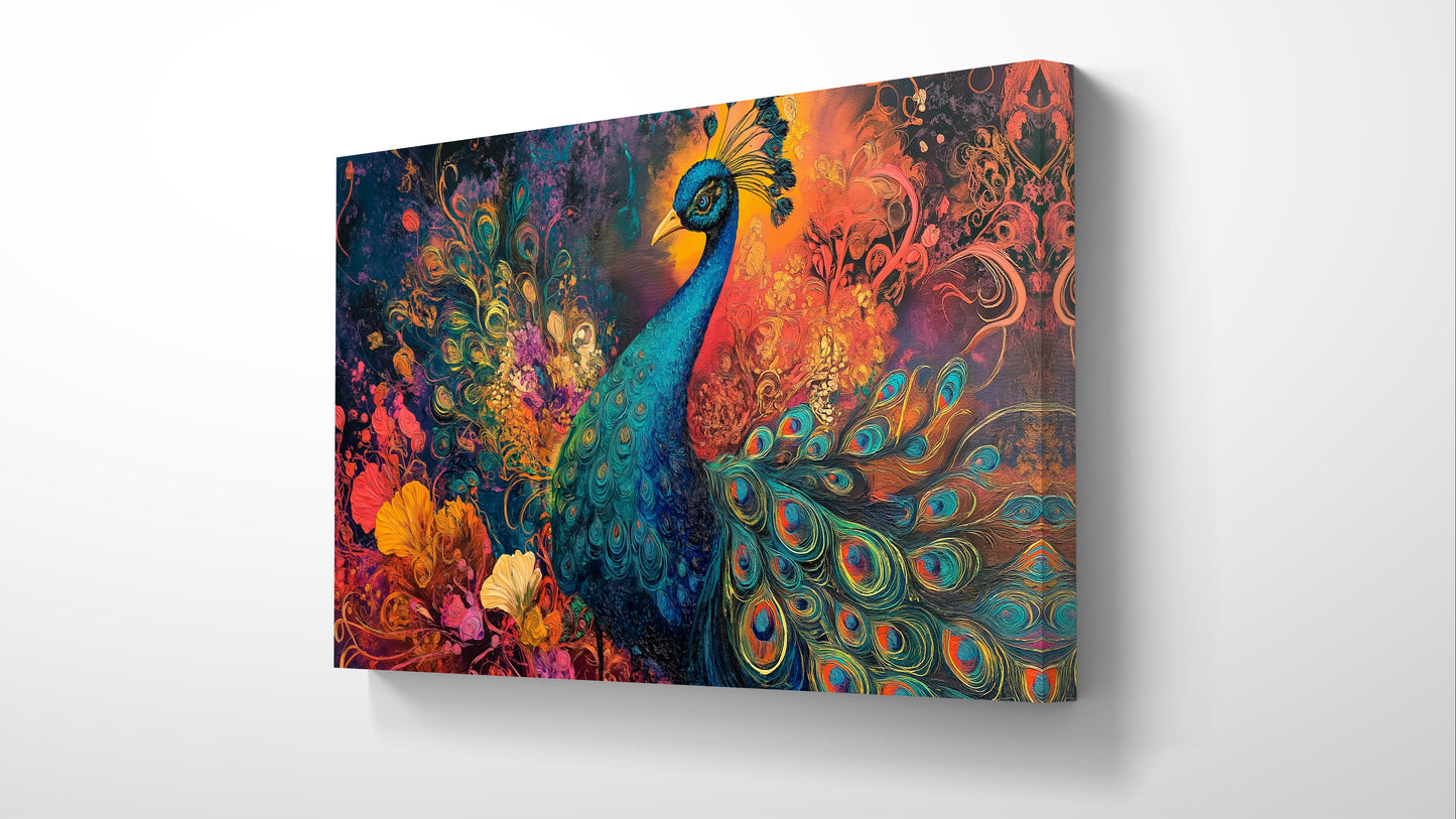 Majestic Peacock 005 Canvas Painting