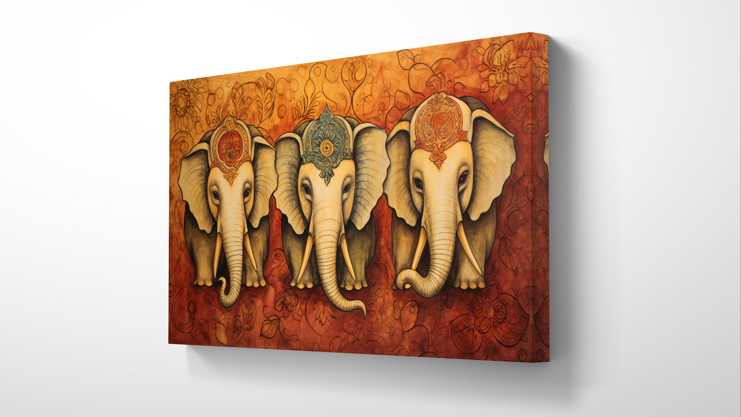 Mystic Elephant 012 Canvas Painting