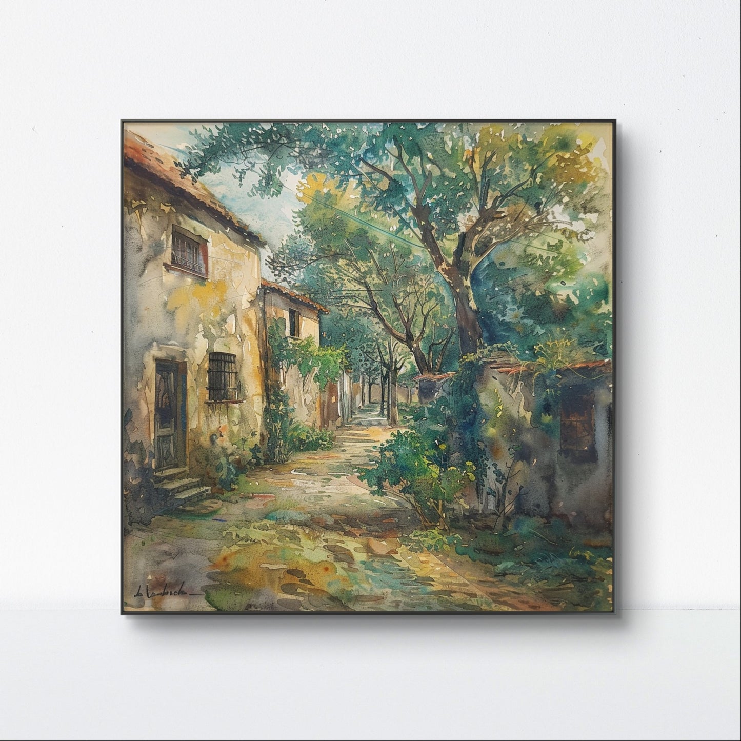 Vintage Pathway Canvas Painting