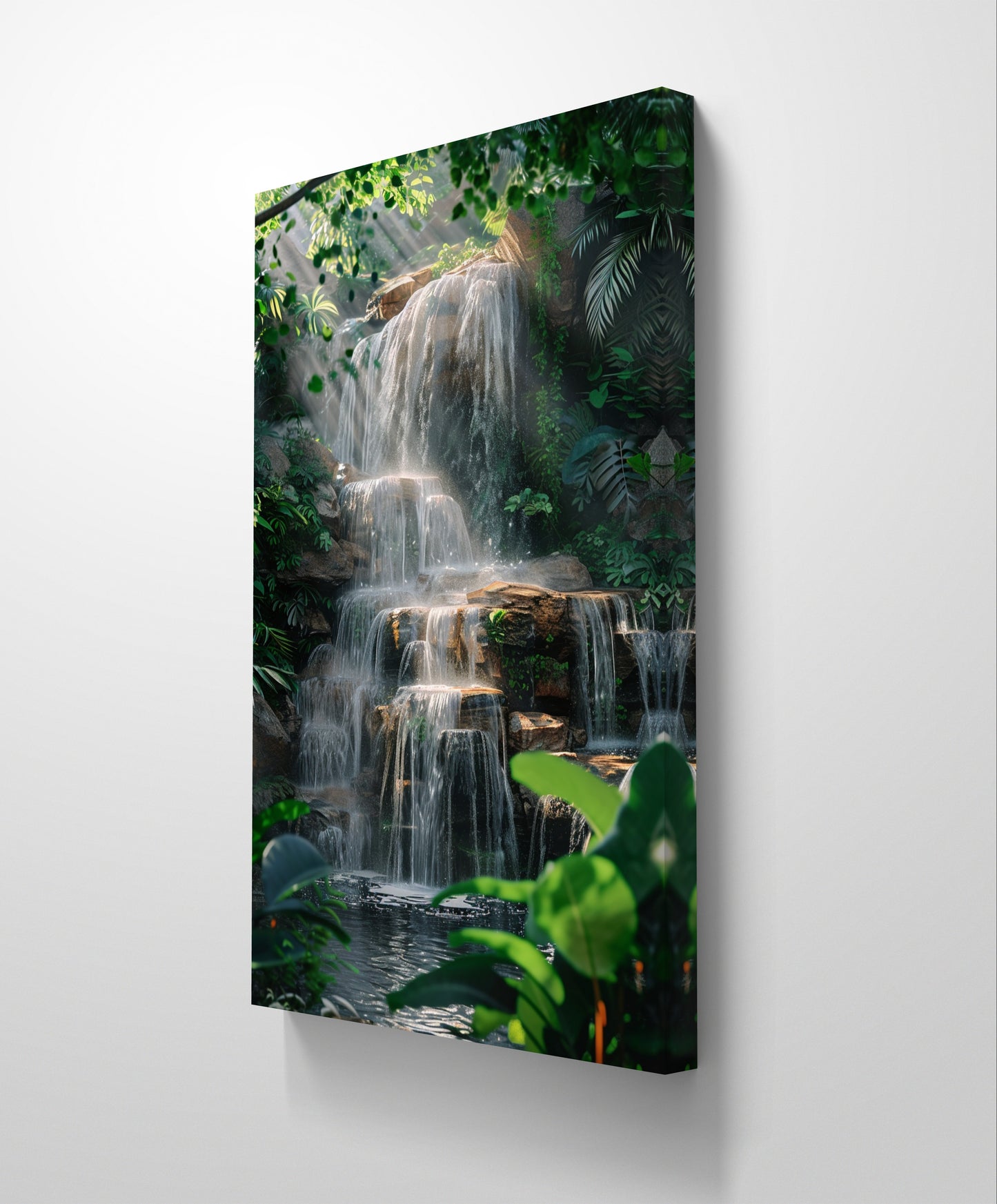 Gentle Waterfall Canvas Painting