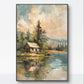 Vintage Waterscape Canvas Painting