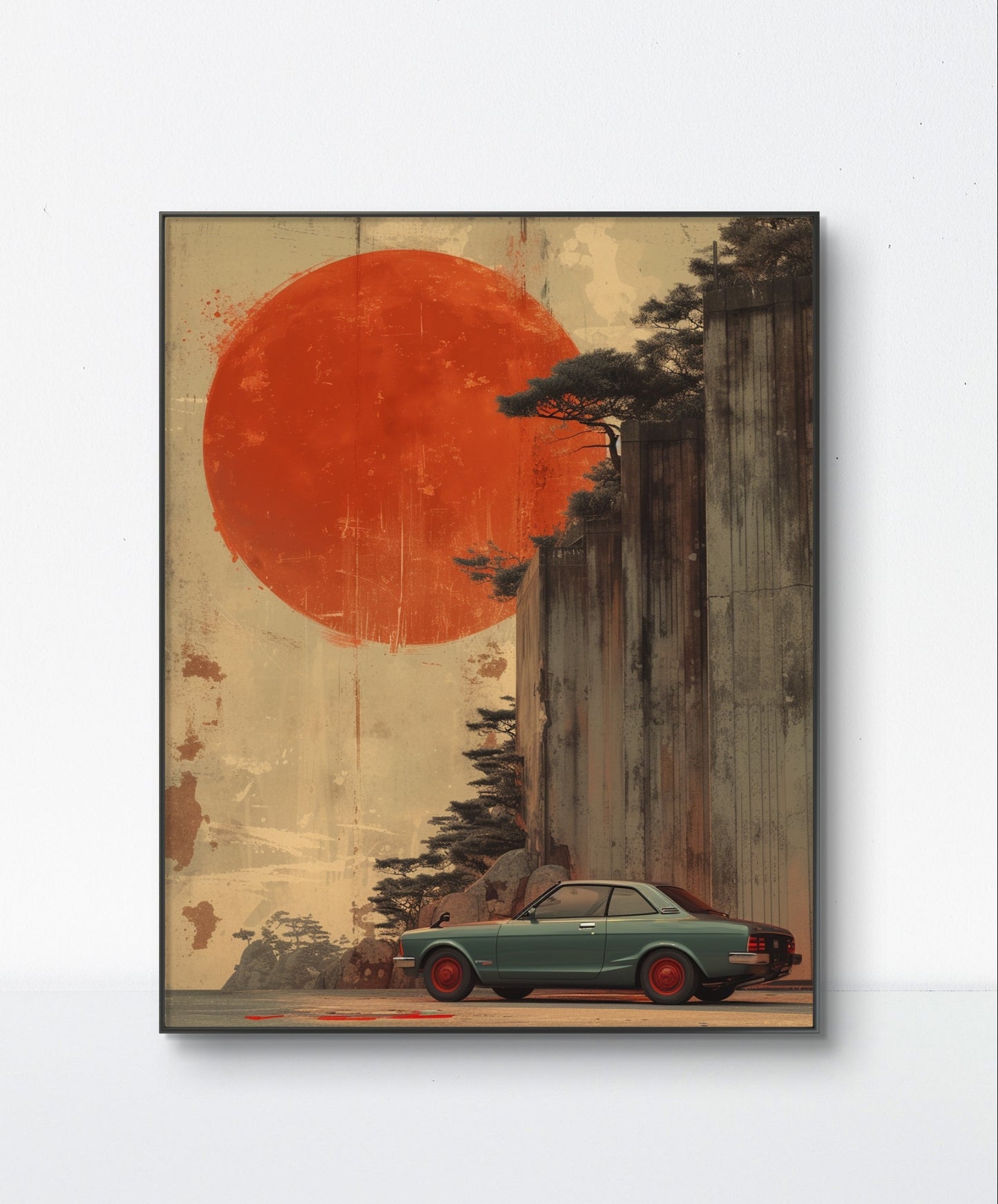 Sunset Drive Canvas Painting