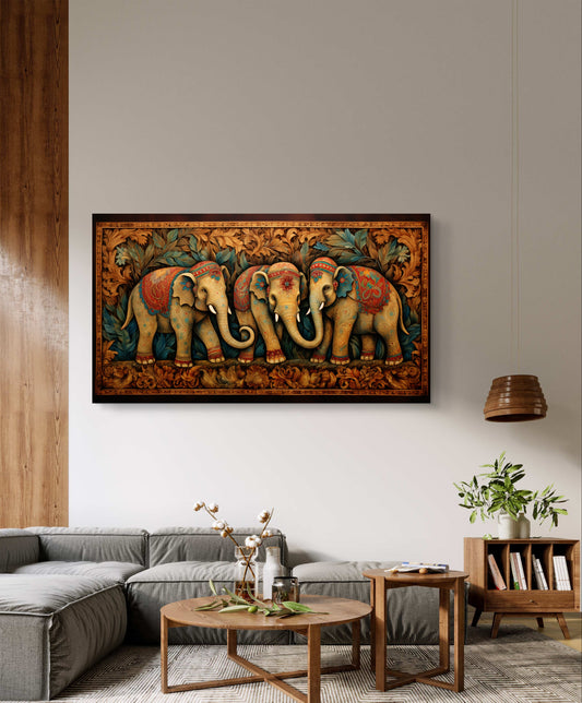 Mystic Elephant 014 Canvas Painting